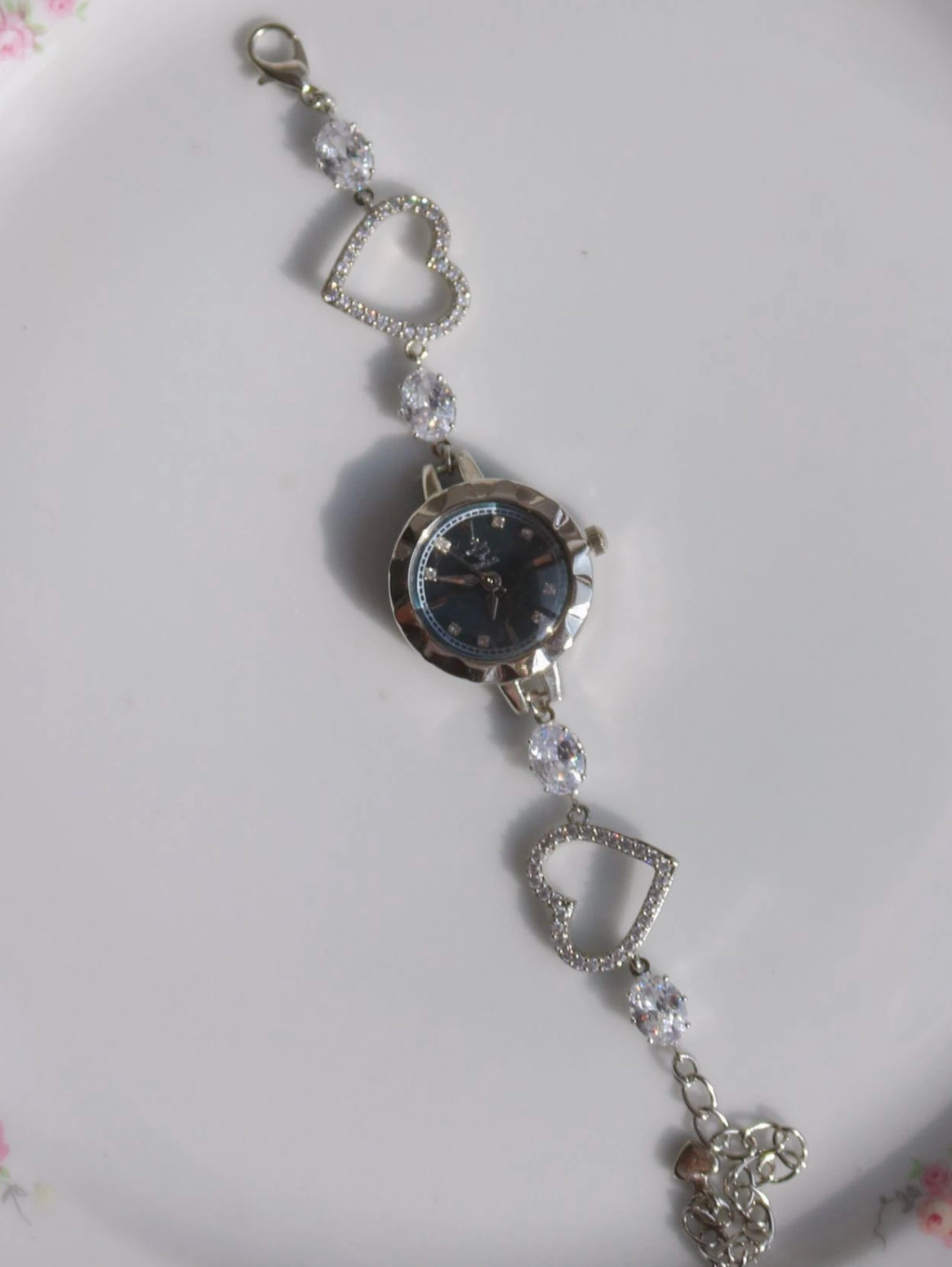 White Heart Glow Watch