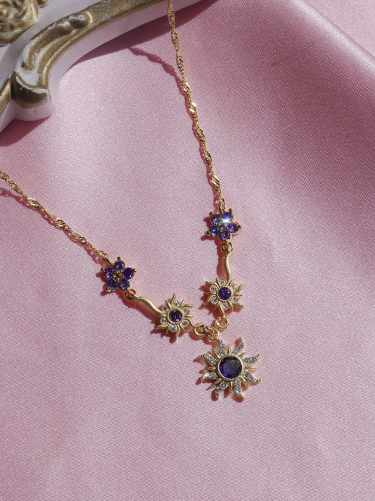 Rapunzel Gleam and Glow Sun Flower Necklace