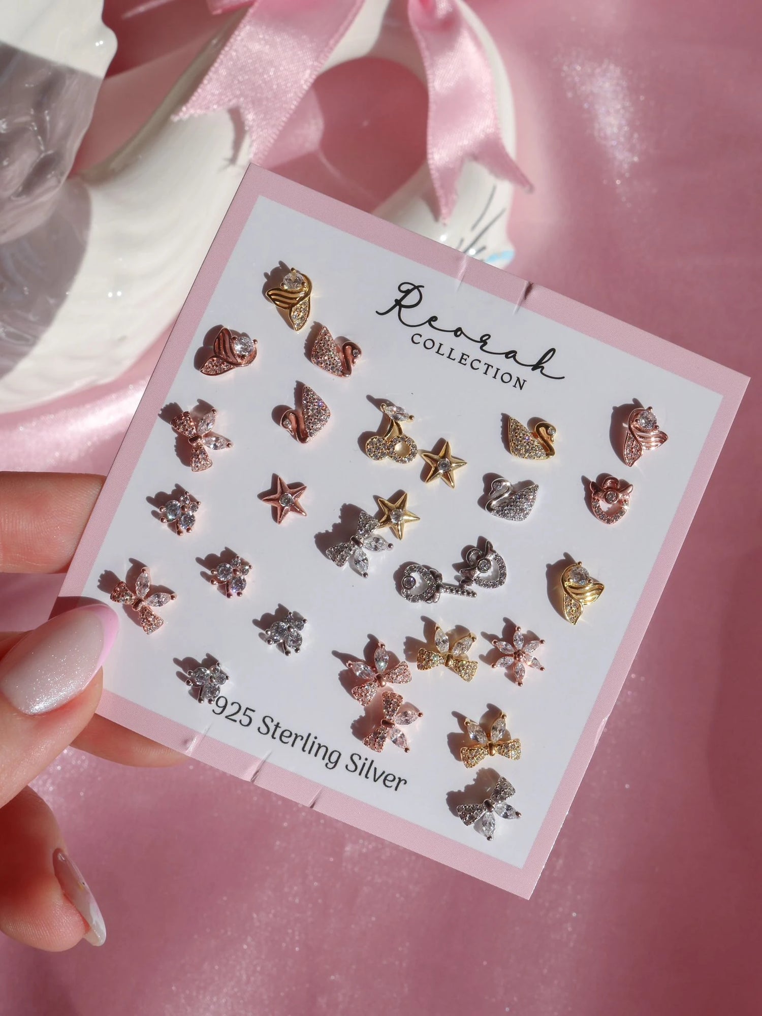 Minimal Stud Earrings (Single), 925 Sterling Silver