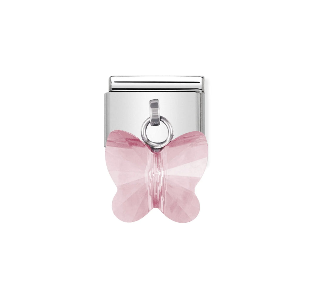 COMPOSABLE CLASSIC LINK WITH LIGHT PINK BUTTERFLY