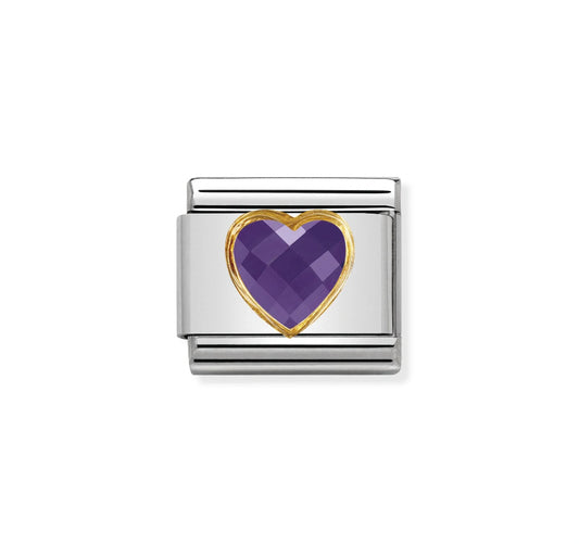 COMPOSABLE CLASSIC MULTIFACETED VIOLET HEART LINK