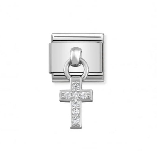 COMPOSABLE CLASSIC LINK SILVER PENDANT CROSS