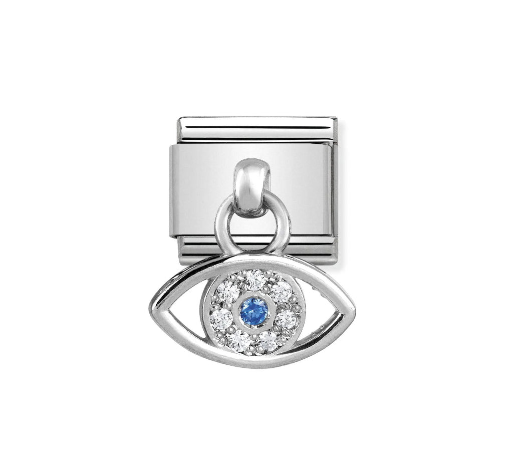 COMPOSABLE CLASSIC LINK GREEK EYE PENDANT