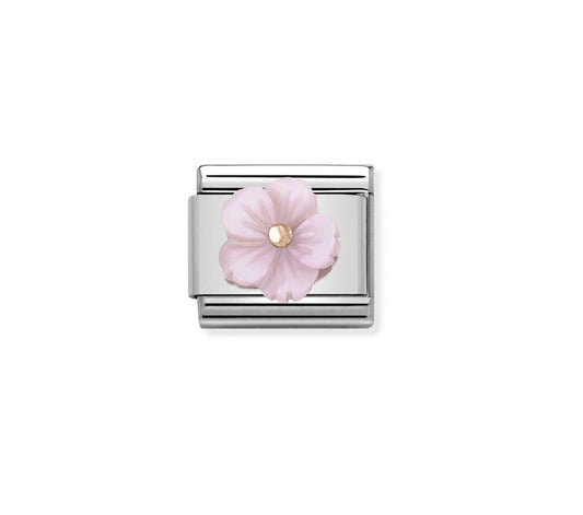 COMPOSABLE CLASSIC MOTHER OF PEARL LILAC FLOWER LINK