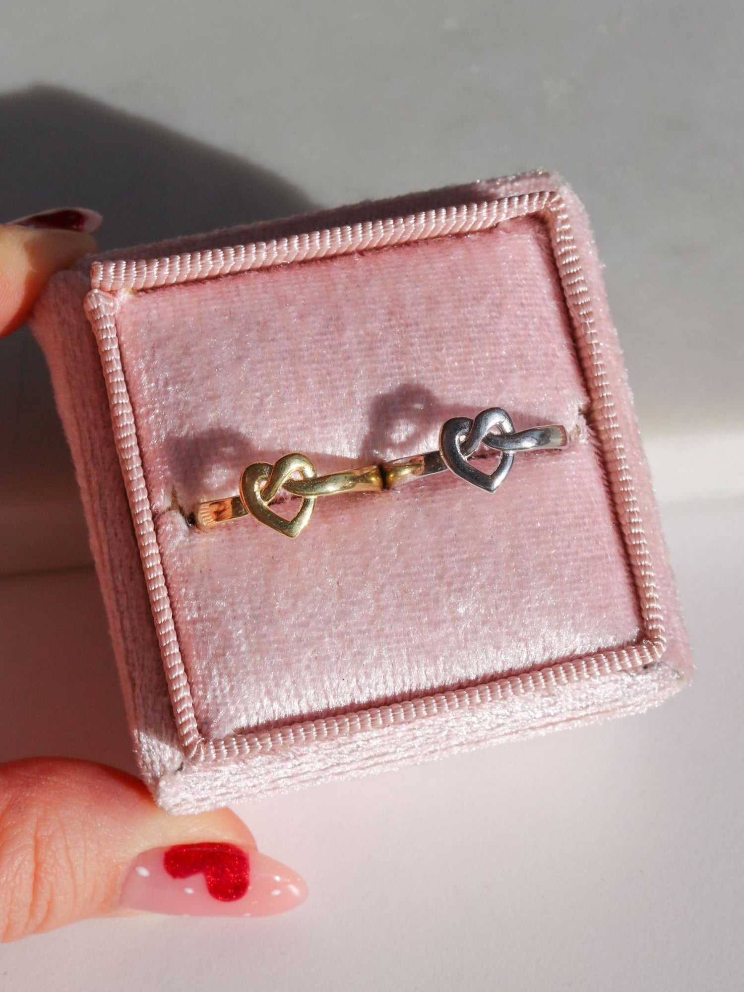 Dostluk Söz Yüzüğü, BFF Yüzükleri, 2'li Dostluk Yüzüğü, Arapsaçı Kalp Yüzük, 925 Ayar Gümüş Yüzük 