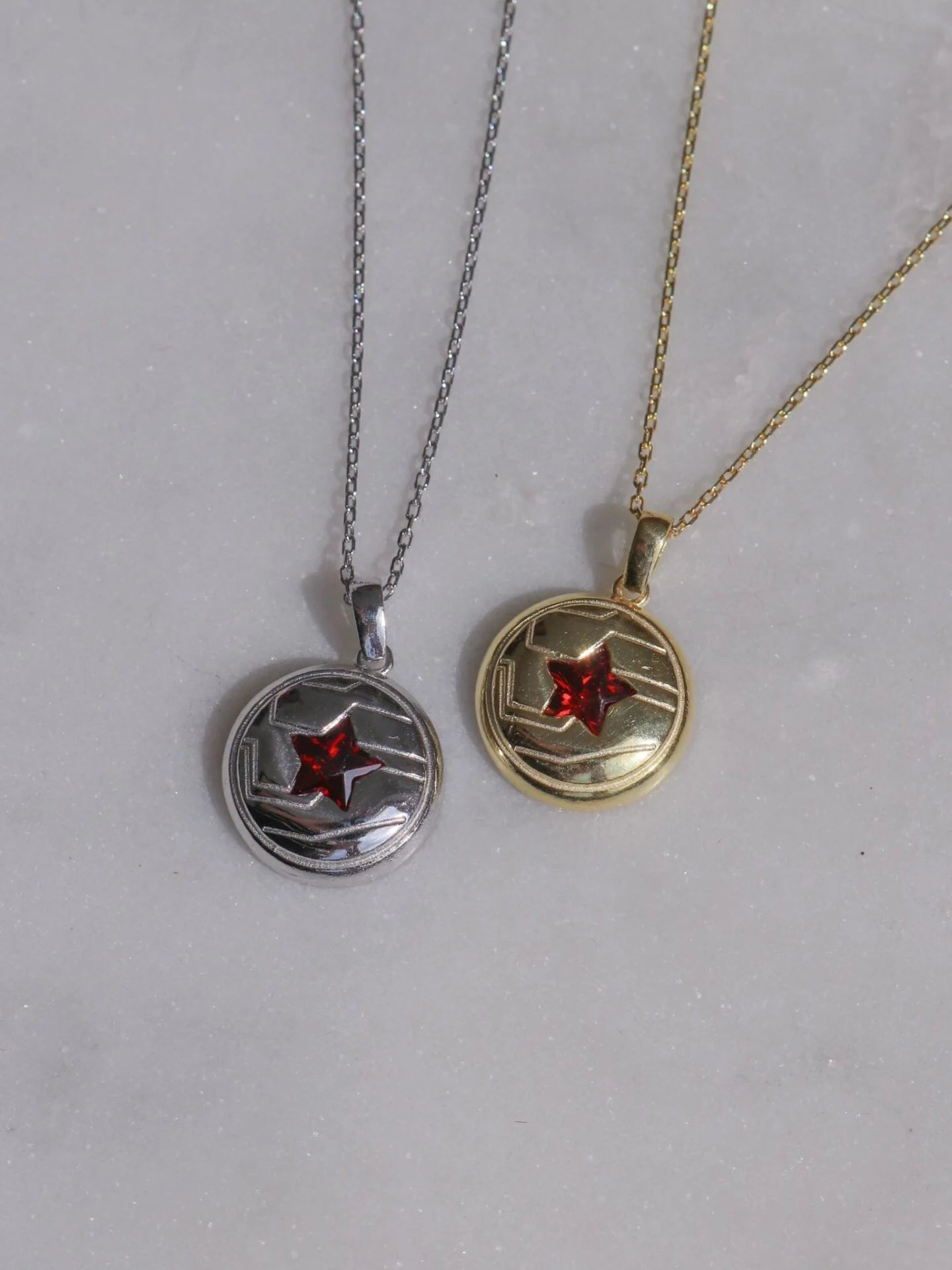 Winter Bucky 925 Sterling Silver Necklace, Superhero Soldier Necklace