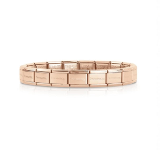 COMPOSABLE-ARMBAND AUS ROSÉGOLD, 13 GLIEDER 