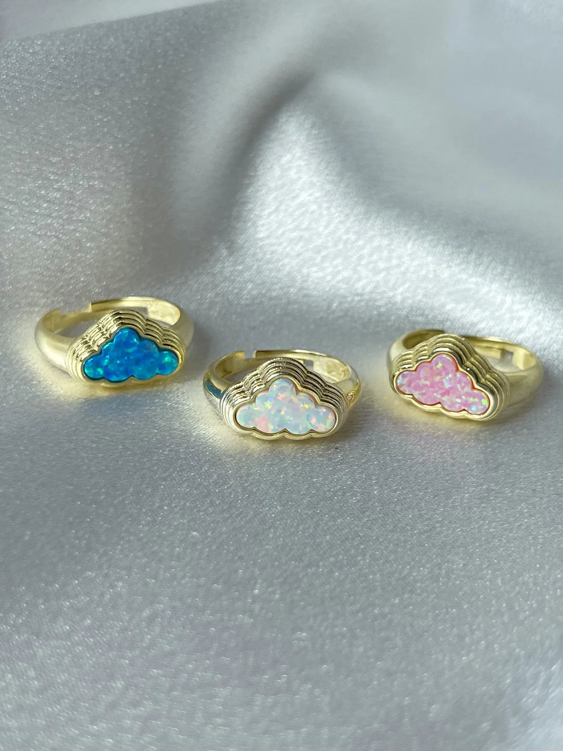 Opal Cloud 925 Silver Ring