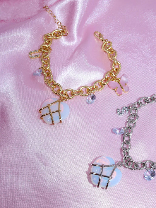 Diamond Chateau Opal Heart Friendship Bracelet, BFF Bracelets