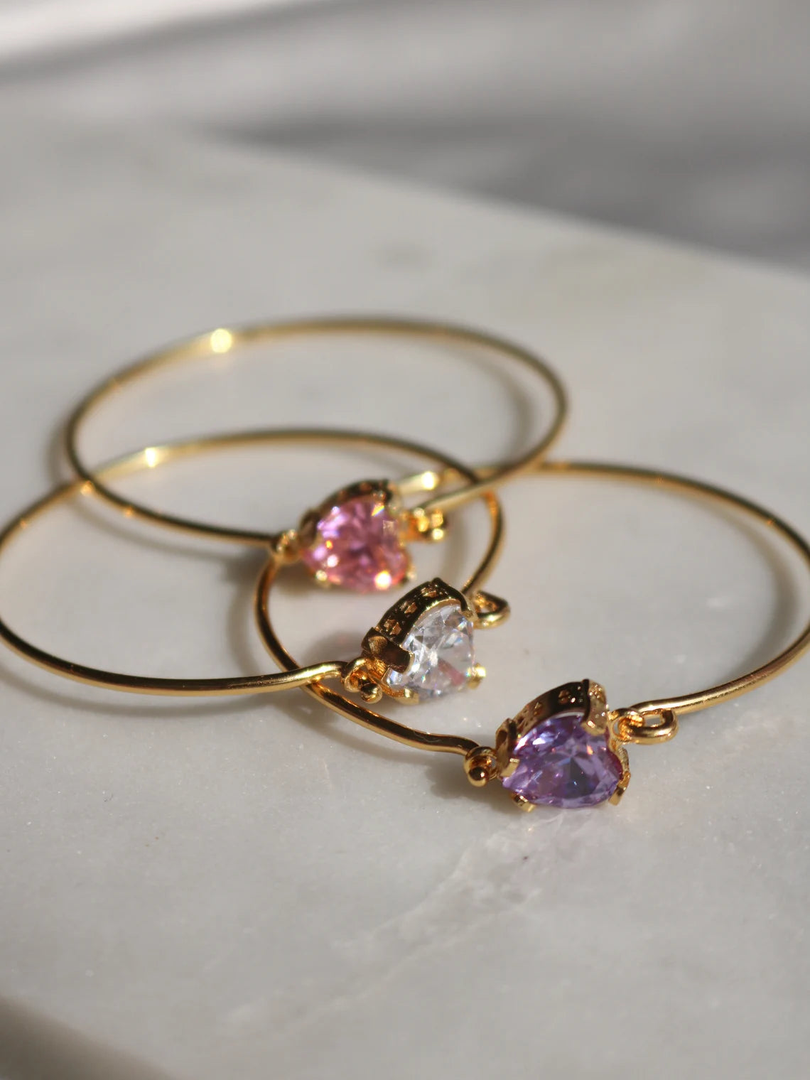 Prenses Kalp Bileklik, Pirinç Dostluk Kalp Bileklik, Altın Kaplama 