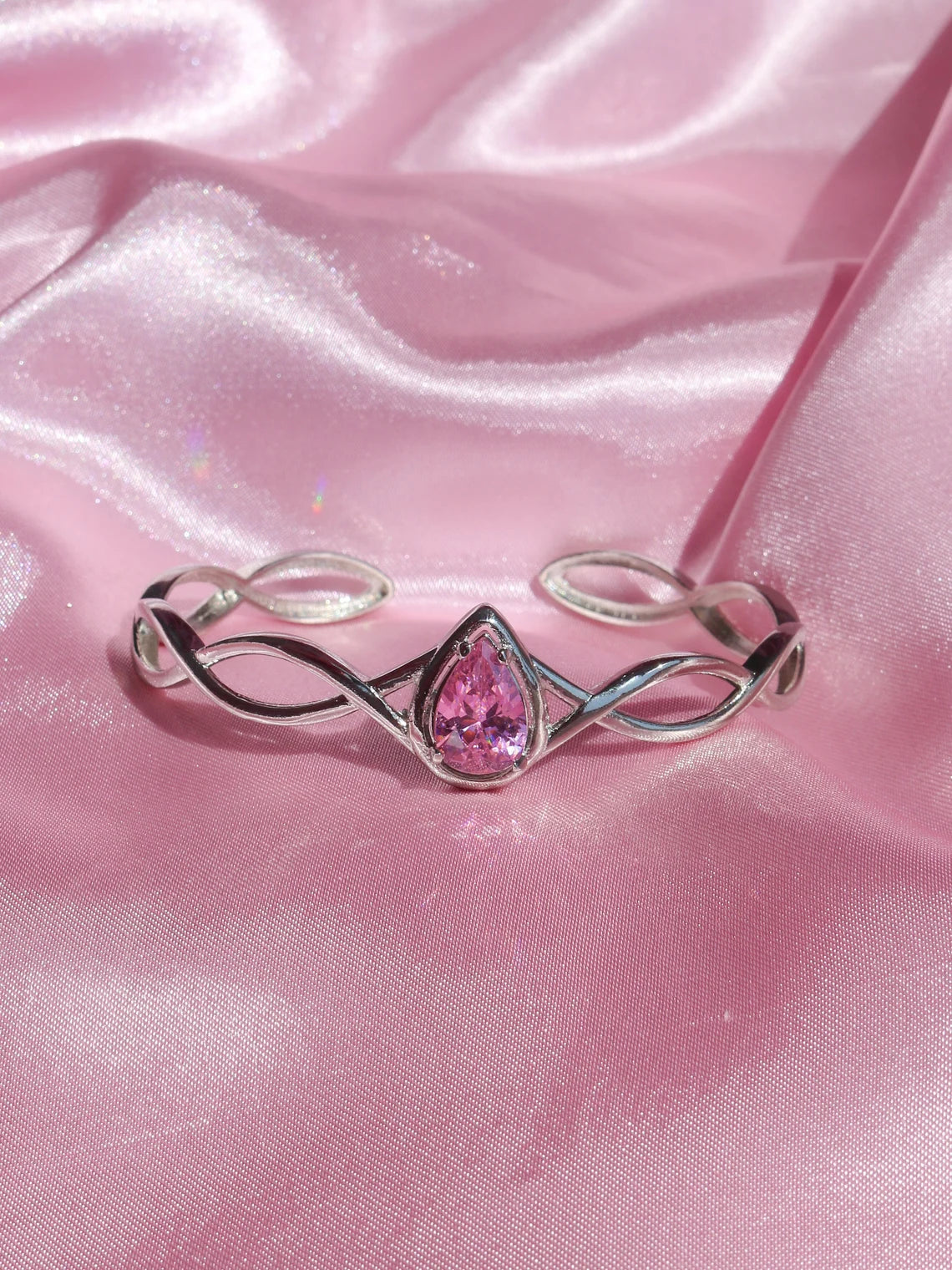 Swan Princess Odette Pink Stone Tiara Bracelet, Protection Tiara Bracelet