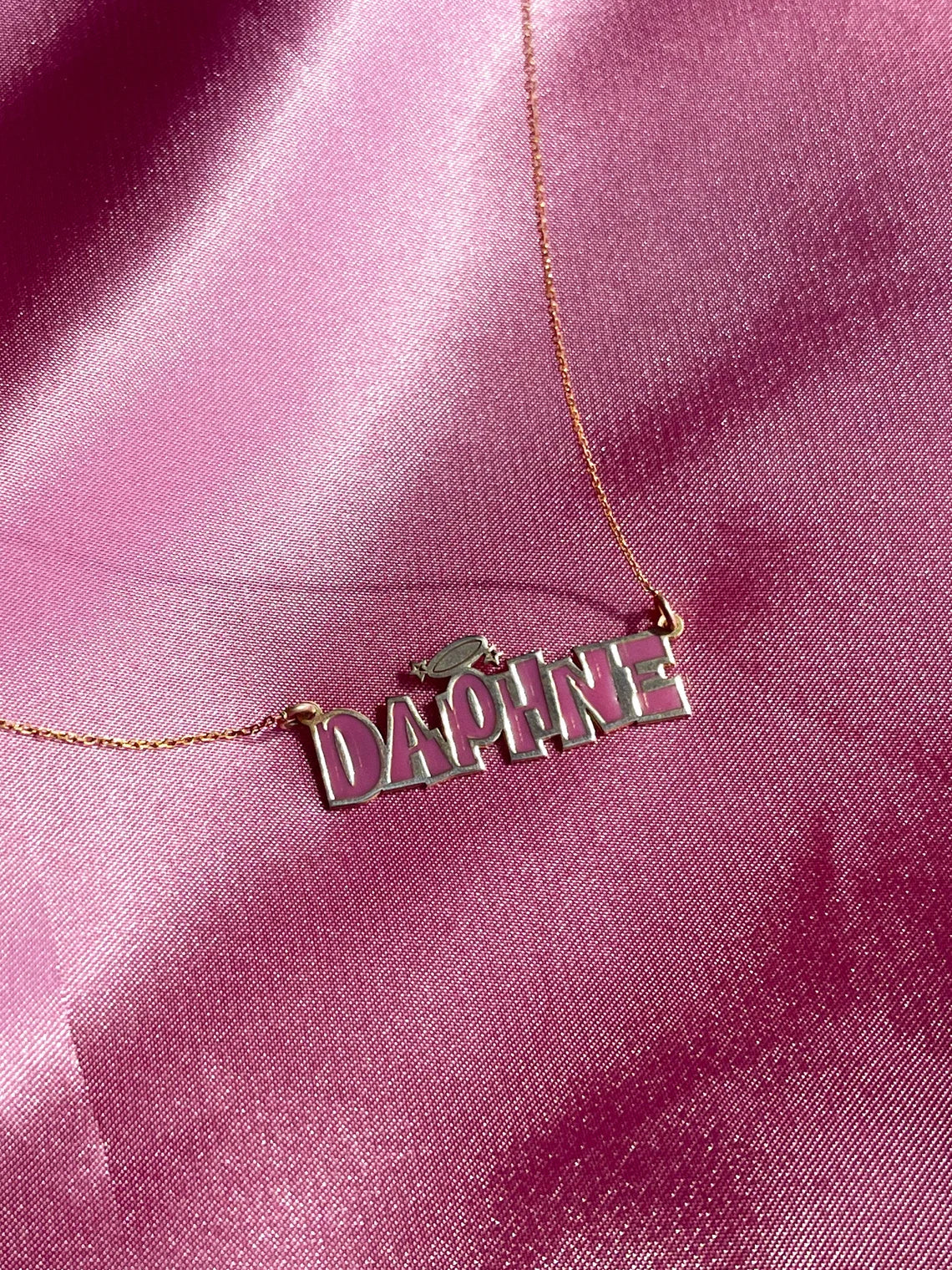 Customizable Brat Name Necklace, 925 Sterling Silver