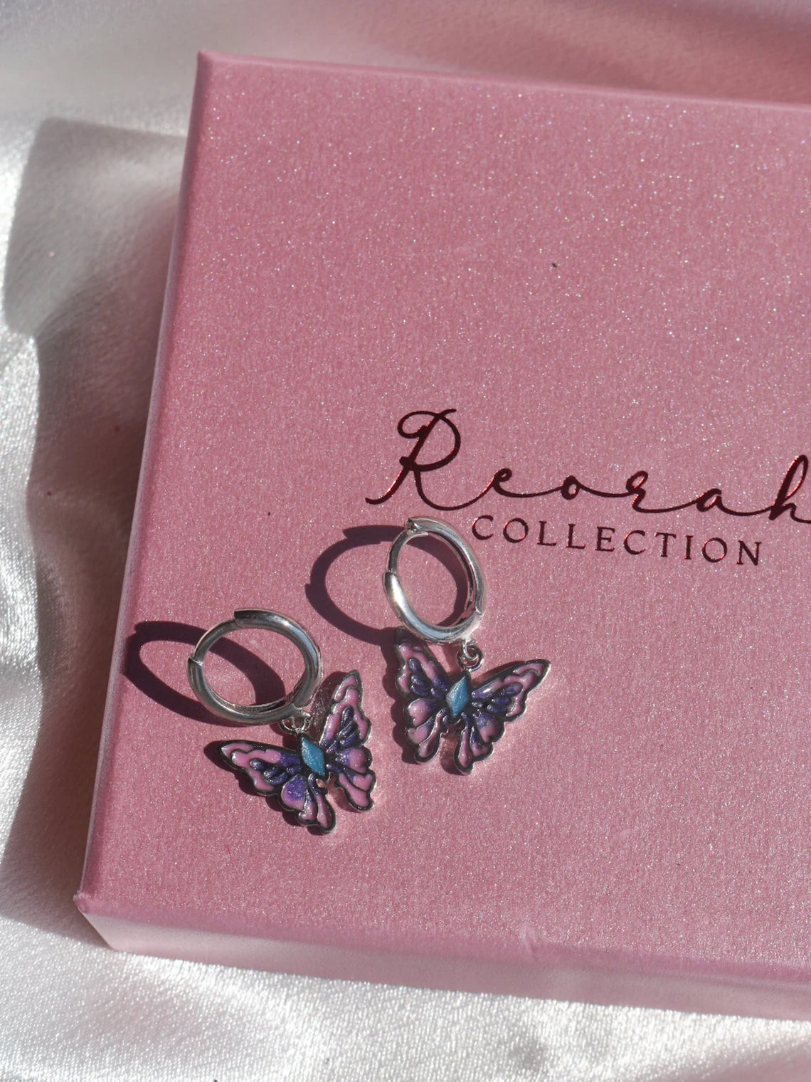 Fairy Elina Butterfly Earring, Mermaid Earrings, 925 Sterling Silver