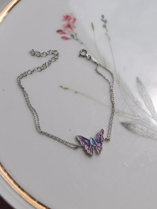 Fairy Elina Butterfly Bracelet, Mermaid Bracelet, 925 Sterling Silver