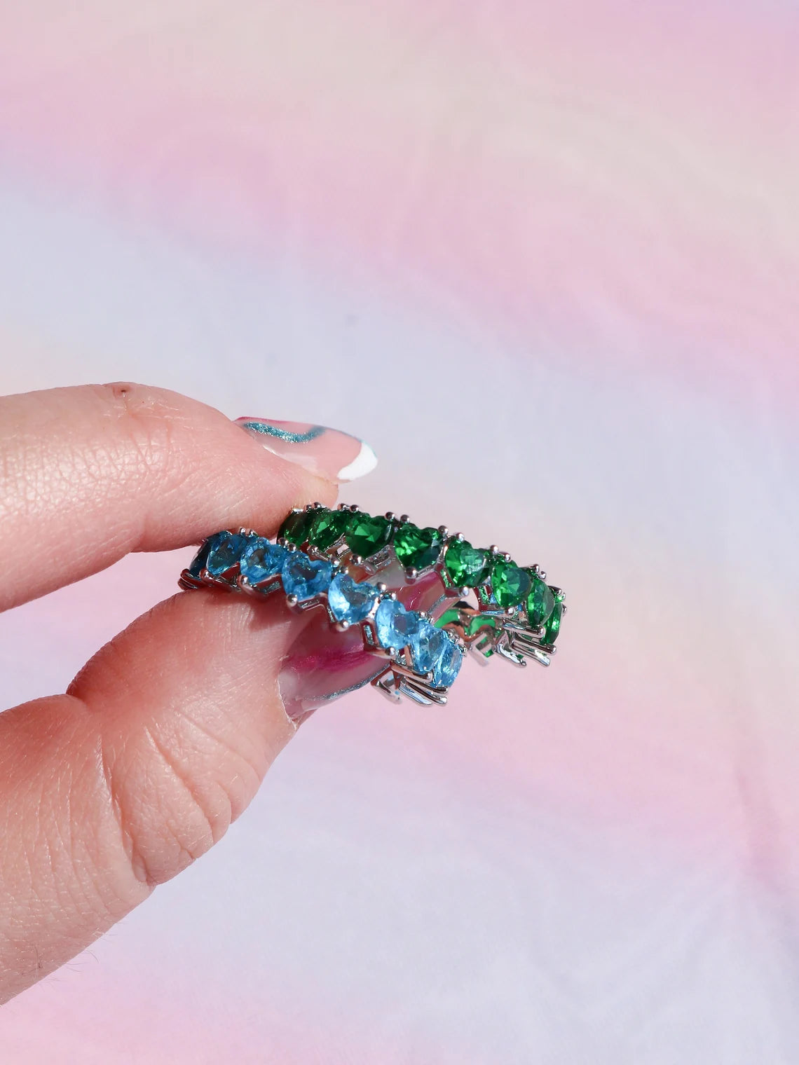 Multi Heart Colors Ring