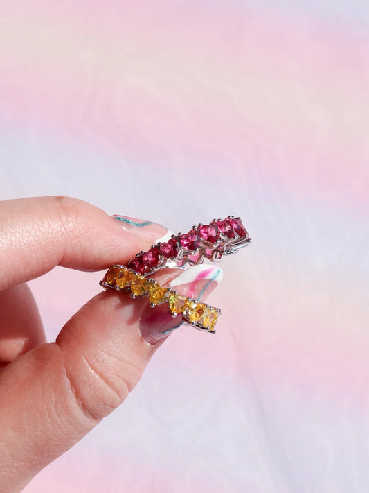 Multi Heart Colors Ring