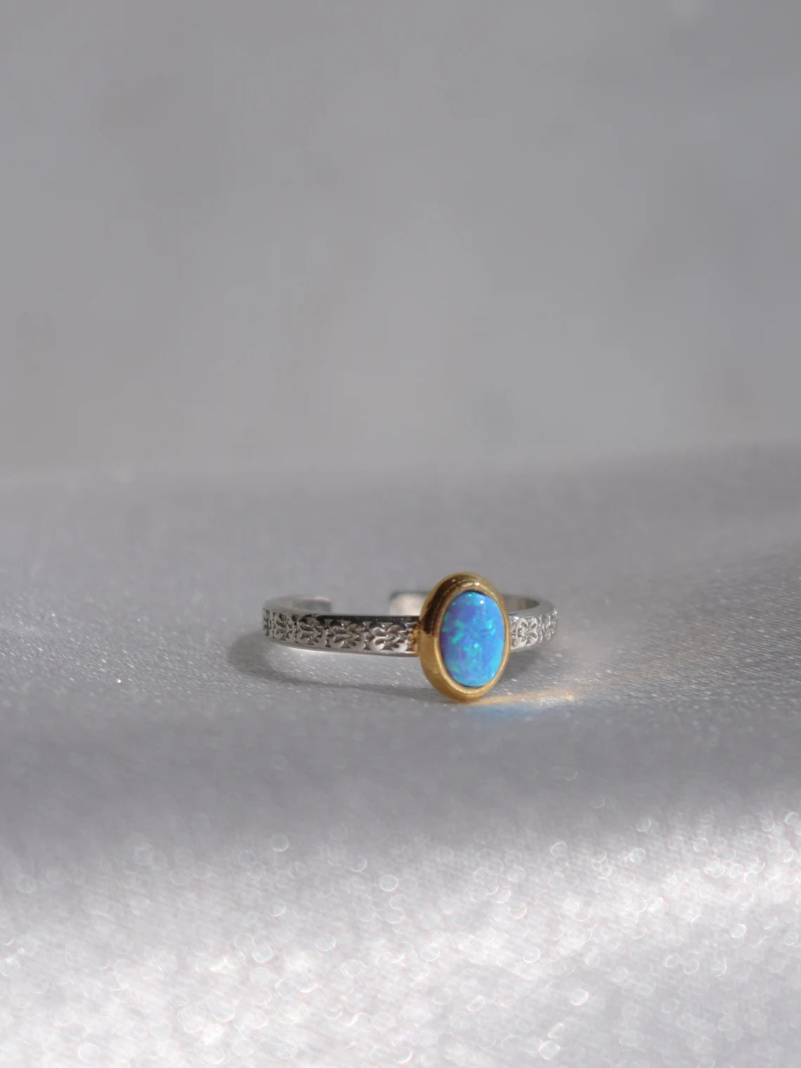 Jasmine Headband Opalite Ring, Princess Tiara Ring, 925 Sterling Silver