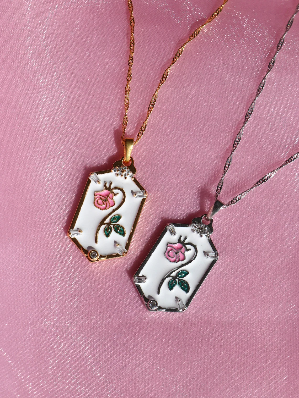 Belle The Beauty Rose Necklace, Belle Necklace