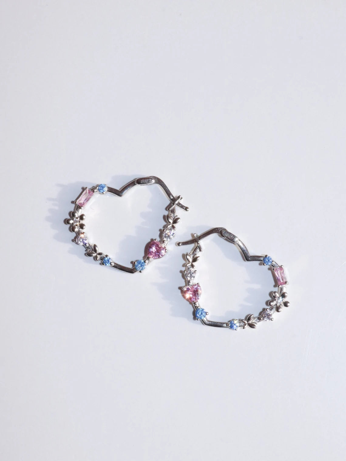 Princess Pauper Heart Hoop Earrings, Erika Anneliese Earrings