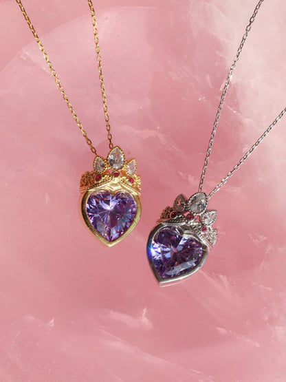 Rapunzel Crown Necklace, 925 Sterling Silver