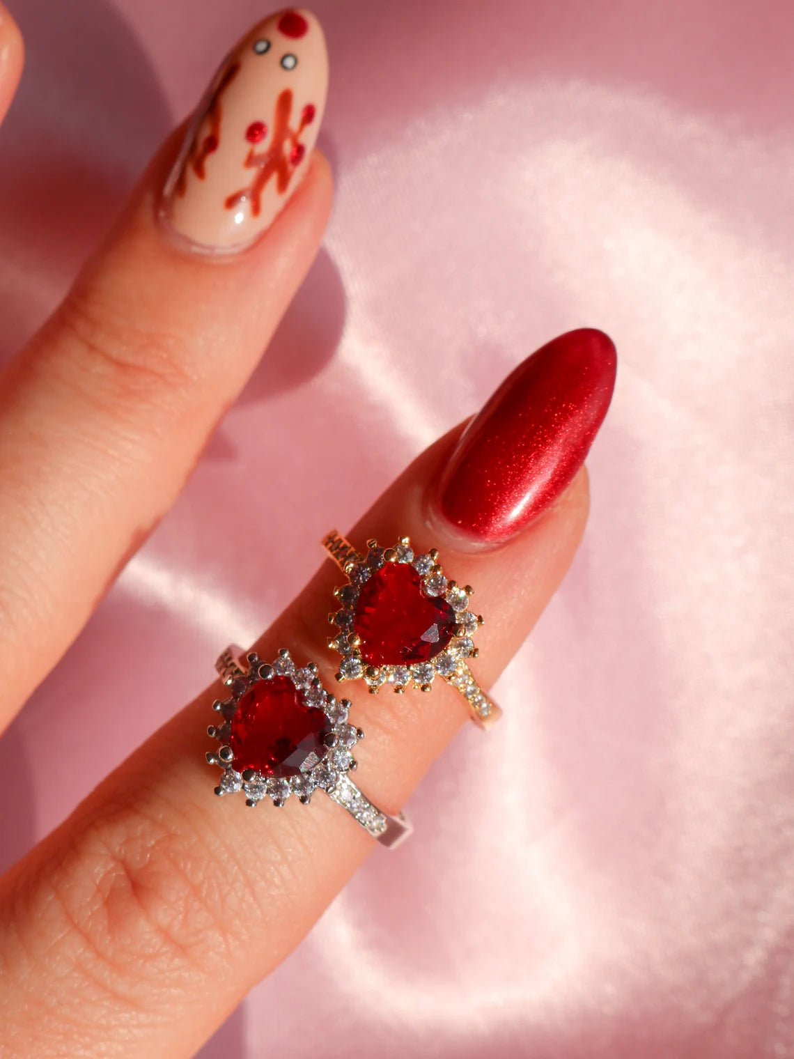 Lana Ring, Red Heart Ring, LDR Ring