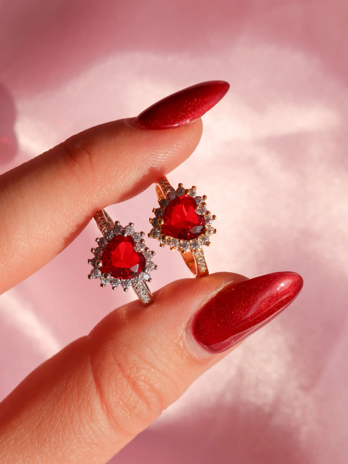 Lana Ring, Red Heart Ring, LDR Ring