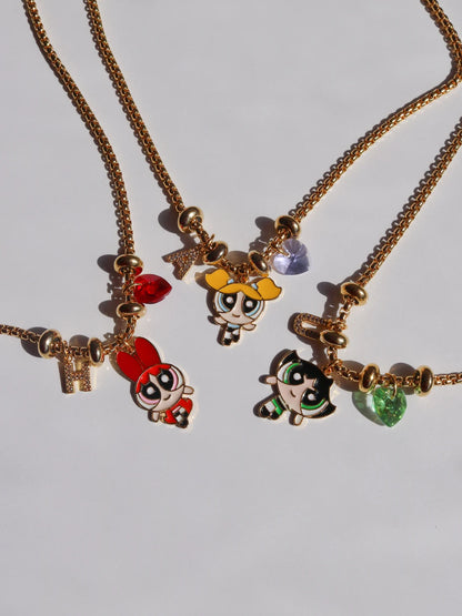 Powerpuff Friendship Necklace, Cute BFF Necklace