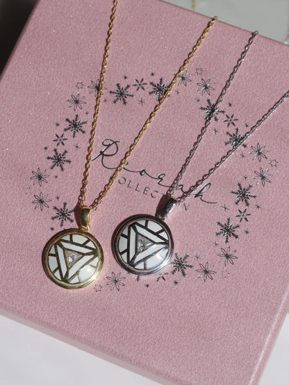 I Love You 3000, Tony Necklace, Iron Heart 925 Sterling Silver Superhero Necklace