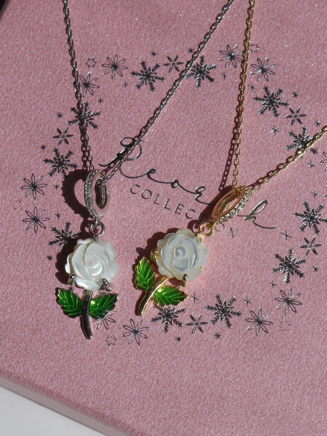 Mother of Pearl Flower Necklace, Mother's Day Flower Necklace, 925 Sterling Silver, Big Flower Pendant Necklace