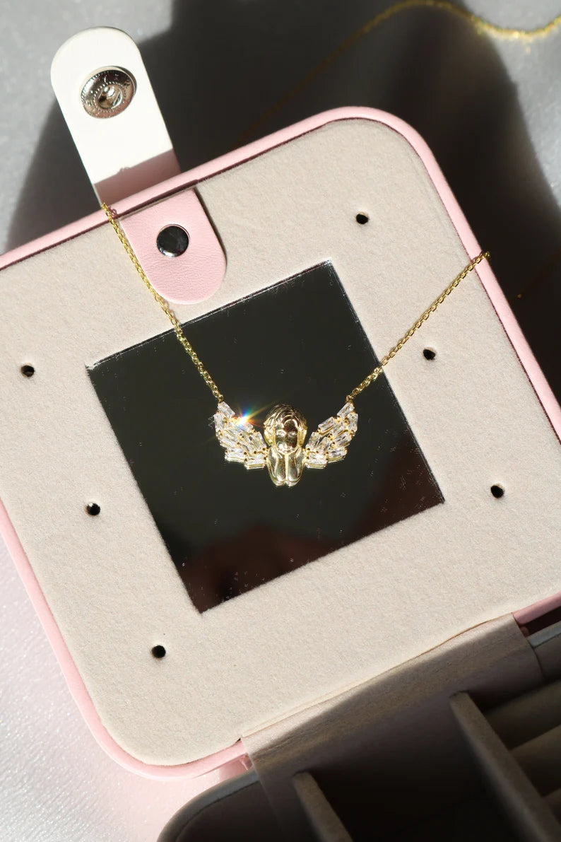 Angel Wings Sterling Silver 925 Gold and Silver Plated Necklace