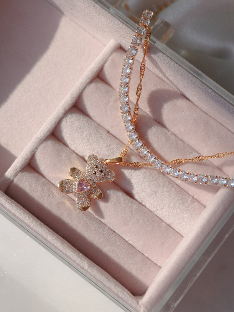 The Cutest Teddy Bear Necklace