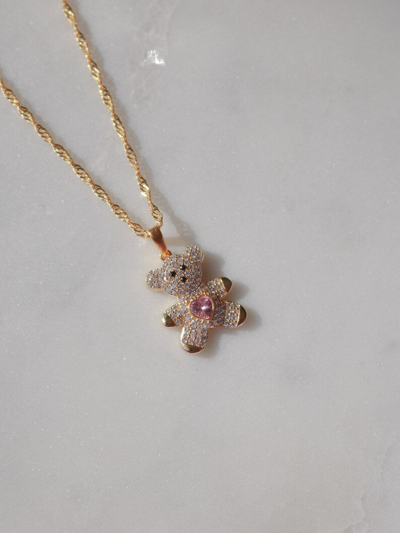 The Cutest Teddy Bear Necklace