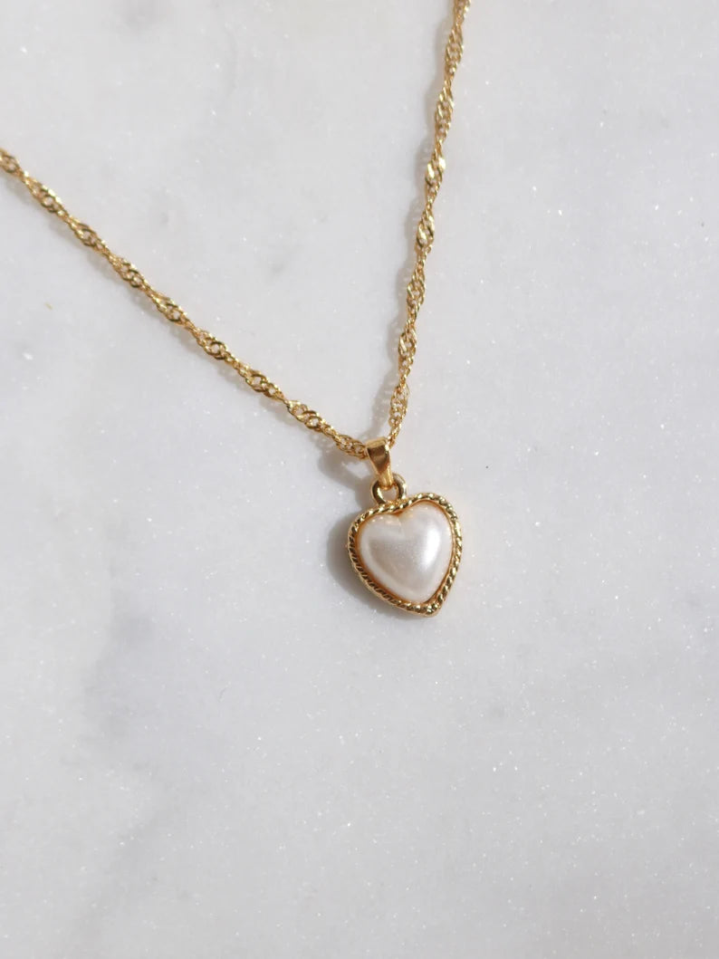 Pearl Heart Shape Necklace